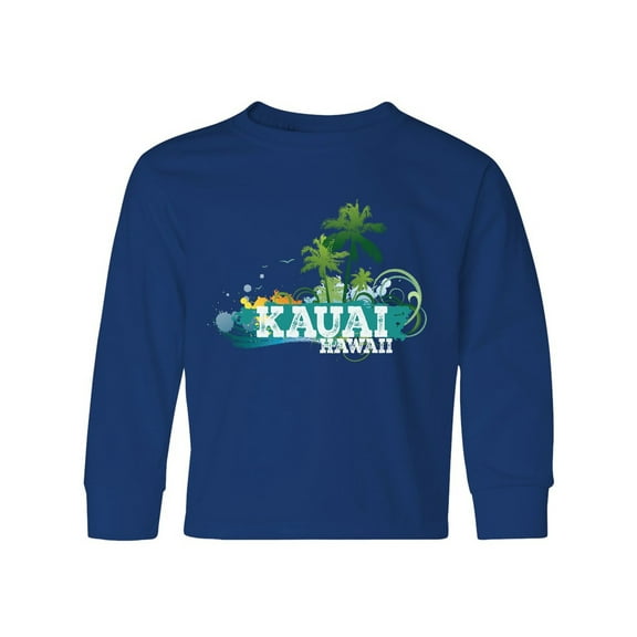 Inktastic Kauai Hawaii Tropical Vacation Long Sleeve Youth T-Shirt