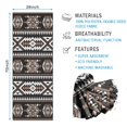 thumbnail image 2 of Brown Triangular Geometric Pattern Hot Yoga Mat Towel Non Slip for Hot Yoga - Quick-Drying Yoga Mat Cover with 4 Corner Pockets with Travel Bag - Hot Yoga Towel Non Slip 70"x26", 2 of 6