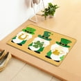 thumbnail image 4 of RyanK St Patricks Day Decorations St. Patrick's Day Door Mat - Front Door Mat - Bath Rug Super Absorbent Quick Dry - Rubber Backing Non Slip Washable Bathroom Floor Mats -Green 16x24 IN, 4 of 8