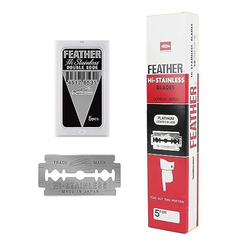 Feather Double Edge Blades, 50 Count