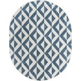 thumbnail image 2 of Jill Zarin Outdoor Collection Area Rug - Napa (7' 10" x 10' Oval Blue/Ivory), 2 of 7