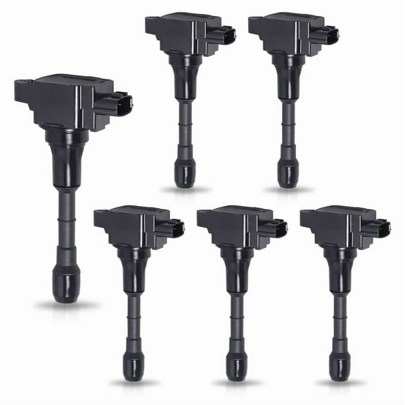 Set of 6 ISA Ignition Coils Compatible with Nissan 370z Infiniti G37 M37 Q50 Q60 Q70 QX50 QX70 V6 3.7L Replacement for 22448-EY00A UF617