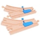 thumbnail image 4 of Wooden Train Track Set with Curved Tracks and Switch – Safe, Durable Material for Creative Play and Cognitive Development – Track Accessories for, 4 of 5