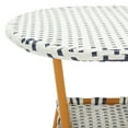 thumbnail image 4 of SAFAVIEH California Outdoor Patio Bistro Table, White/Navy, 4 of 7
