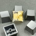 thumbnail image 4 of Gold Foils Resins Keycaps High-end Printing OEM Profile Keycap for Keyboards, 4 of 17