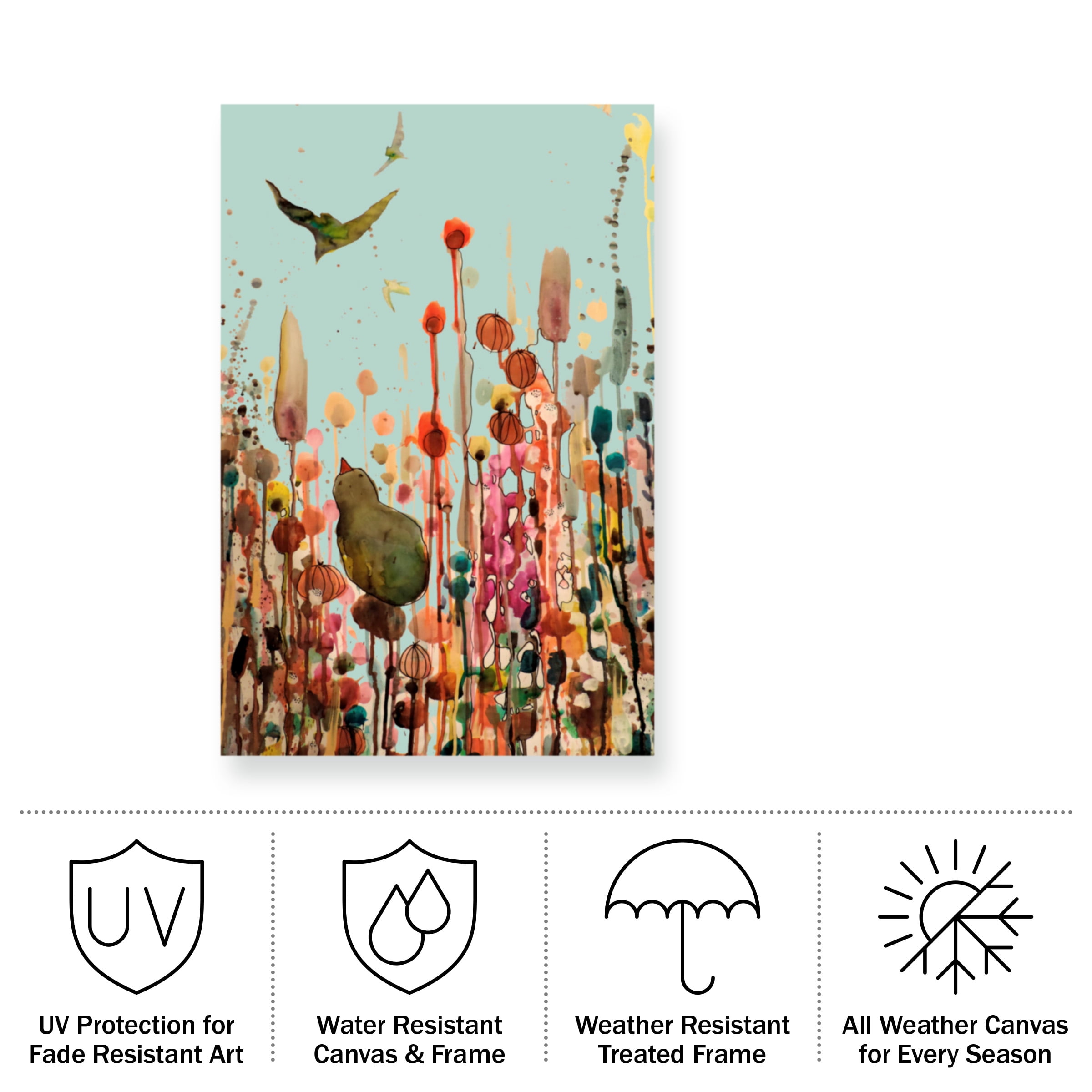 Sylvie Demers 'Learning To Fly (Blue Sky)' Outdoor Canvas 32x22