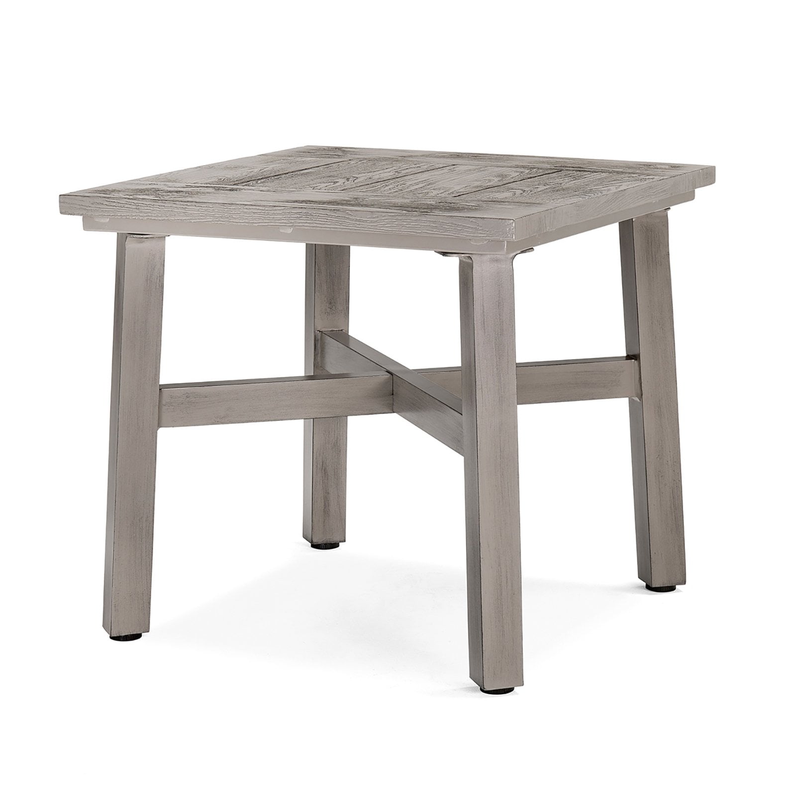 Blue Oak Colfax Square Aluminum Outdoor Side Table