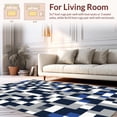 thumbnail image 2 of ODIKA 4'x6' Machine Washable Non-Slip Area Rug, Dynamic Geometric Tile Design with Modern Aesthetic High Traffic Rug, Gray, 248548, 2 of 7