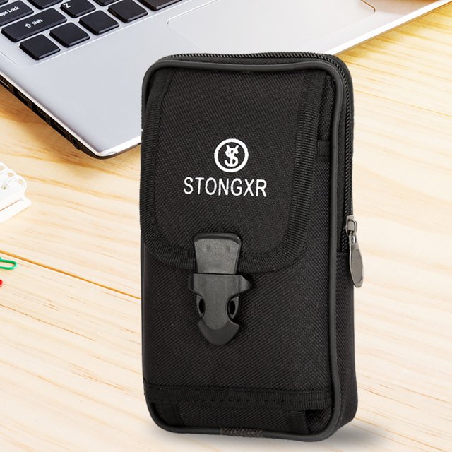 Bolso de hombro tipo bandolera para hombre Estuche portátil para viajes al aire libre (Black Style2)