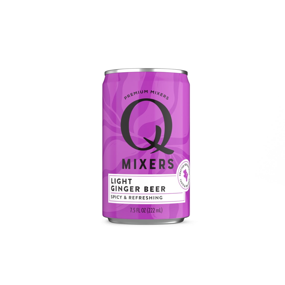 Q Mixers Light Ginger Beer Cocktail Mixer, Spicy & Refreshing, 24 pack, 7.5 fl oz Cans – Stock-Up Single-Serve Mixer for Mule Drinks and Mocktails