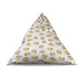 thumbnail image 4 of Fruit Lounger Chair Bag, Abstract Geometrical Passion Fruit Silhouettes on a Plain Background, High Capacity Storage with Handle Container, Lounger Size, Yellow White and Indigo, by Ambesonne, 4 of 5