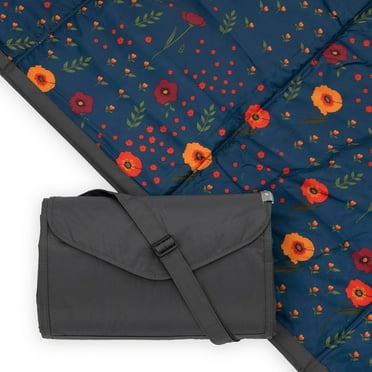 Little Unicorn Outdoor Picnic Blanket 5x7 Midnight Poppy