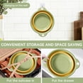 thumbnail image 4 of Collapsible Dish Basin, Compact Collapsible Wash Basin Lightweight Silicone Basin for Small Scale Washing Foldable Sink Tub for Outdoor Camping(Green), 4 of 8