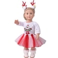 thumbnail image 3 of Ensemble de Jupe de Poupée Festive 12PCS Kit de Vêtements de Poupée Mignon Ensemble de Poupée pour Noël, 3 of 10
