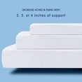 thumbnail image 6 of 2, 3, or 4 Inch Gel-Infused Memory Foam Mattress Topper with Removable Fitted Cover (3 inch, Full), 6 of 9