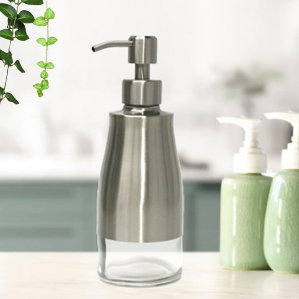 Botella de bomba de loción, botella de bomba de líquido manual, dispensador de jabón portátil de repuesto para dormitorio de 300 ml, para loción, perfecl Botella dispensadora