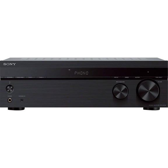 Open Box Sony STRDH190 2-Channel Home Stereo Receiver with Phono Inputs and Bluetooth, Black