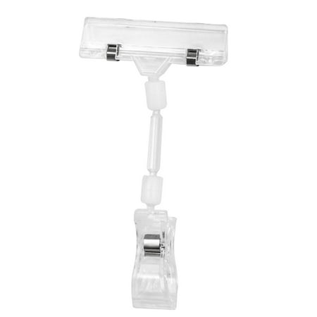 Unique Bargains Advertising Sign Mark Card Clear Pop Display Holder Clamp Sign Clips