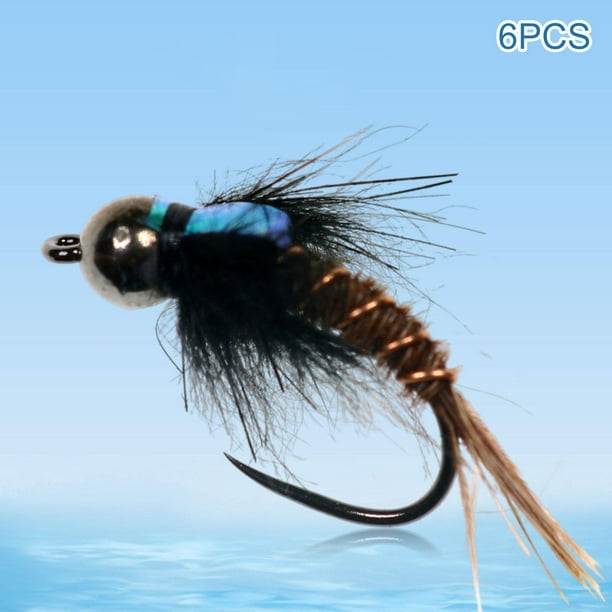 Fly Fishing Flies Barbless Fly Hooks s Include Flies Nymphs Streamers for  Trout Salmon Steelhead Fishing 12
