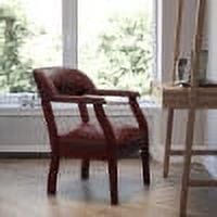 Flash Furniture - Diamond  Traditional Vinyl Side Chair - Upholstered - Oxblood Vinyl