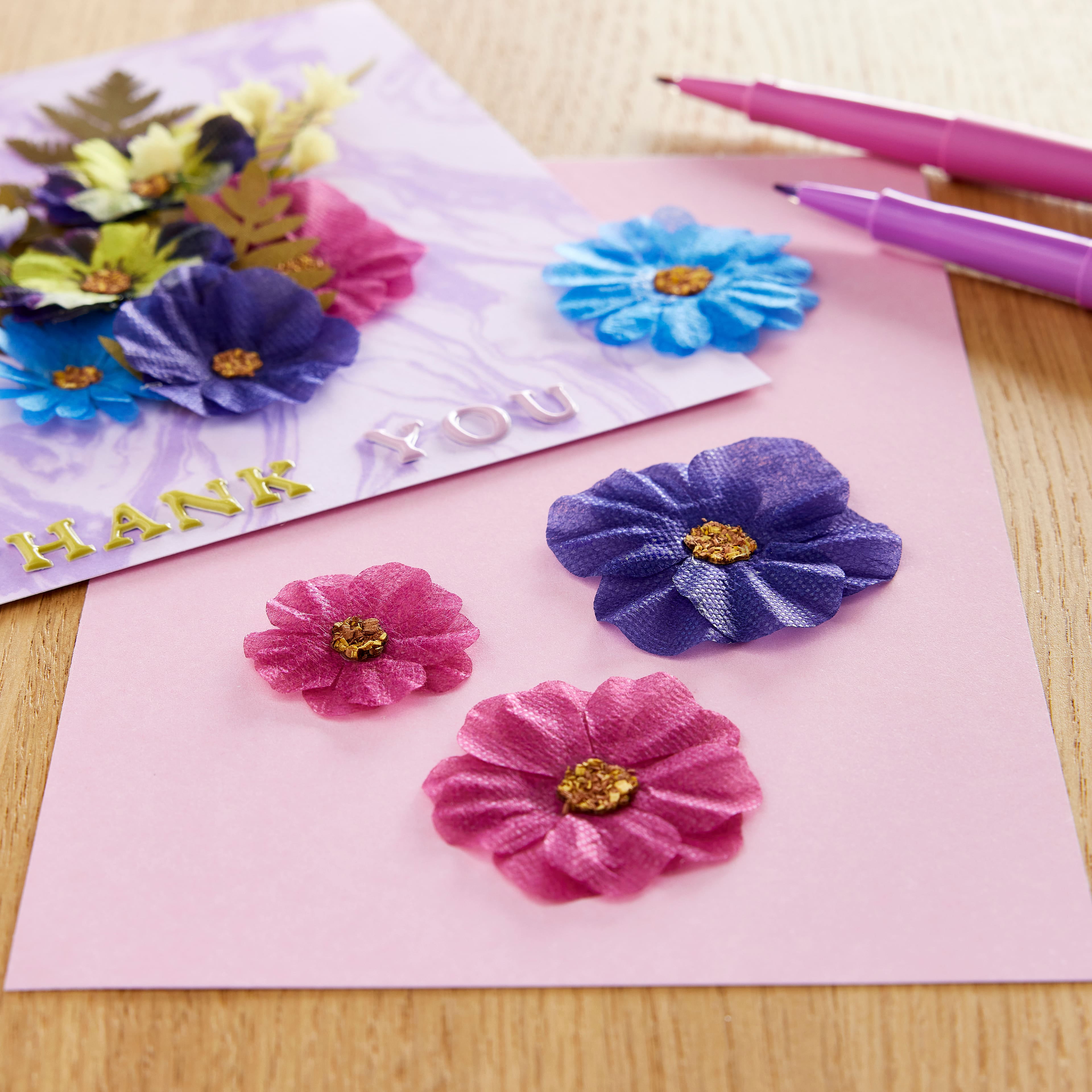 Pastel Self-Adhesive Flower Jewels (Pack of 180) Craft Embellishments
