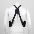 thumbnail image 4 of Mens Rubber Underarm Strap Adjustable Anti-theft Hidden Double Shoulder Bag, Black, 4 of 4
