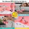 thumbnail image 2 of The Off Bits Juguetes de construcción de tallos Educativos construye tu propio robot de juguete para niños de 6 7 8 9 años Niños y niñas Juguetes de tallo de animales Kit de ingeniería Juguetes de con, 2 of 5