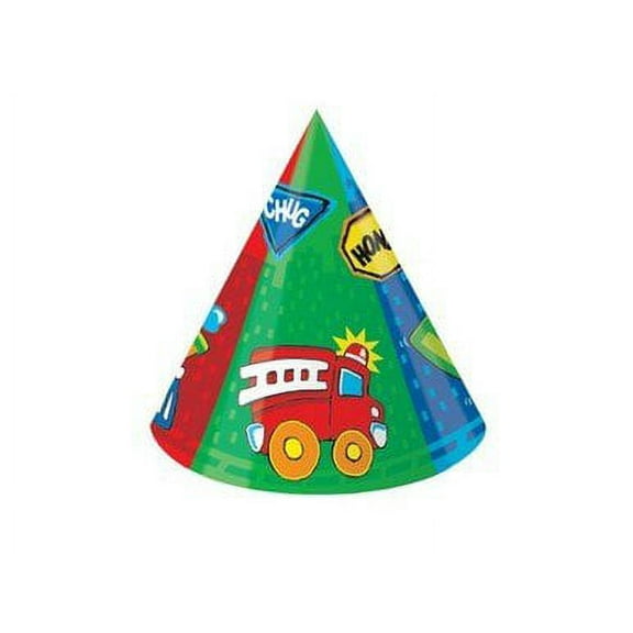Around Town Party Cone Hats (6 ct)
