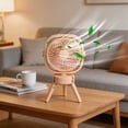 thumbnail image 6 of AZXY Portable Desk Fan, Small Fans That Blow Cold Air, USB Rechargeable Tripod Stand Fan, Personal Cooling Fan for Bedroom, Home, Office, Indoor, Travel, Beige, 6 of 8