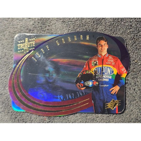 Collectible 1996 Upper Deck SPx A Tribute to Jeff Gordon Jeff Gordon T1 Racing Card Hendrick Motorsports NASCAR Auto Racing Trading Card