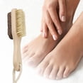 thumbnail image 3 of Funie Pedicure File Hard Skin Removing Wear Resistant Wood Foot Massage Brush for Cuticle, 3 of 7