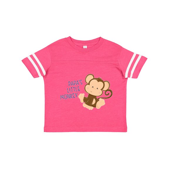 Inktastic Papa's Little Monkey Boys or Girls Toddler T-Shirt