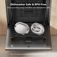 thumbnail image 6 of PETLIBRO Stainless Steel Cat Water Fountain, 101oz/3L Automatic Dispenser with 4 Filters & Sponges, 6 of 7