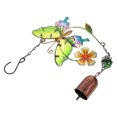 thumbnail image 2 of 1Pc Iron Art Wind Chime Flower Design Wind-bell Home Hanging Ornament, 2 of 8