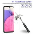 thumbnail image 4 of Xhy Samsung Galaxy A03 A13 A33 A53 5G Screen Protector Tempered Glass, HD Transparent Case Friendly Bubble Free 9H (2-Pack), 4 of 9