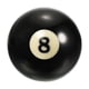 thumbnail image 1 of Uxcell 2 1/4" #8 Bola de Repuesto para Billar, Bola de Mesa de Billar, Negra, 1 of 5