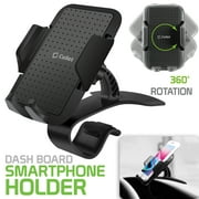 Cellet Dash Board Smartphone Holder, Clip Car Phone Mount with 360 Degree Rotation for Apple iPhone Samsung Galaxy Google Pixel & more