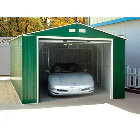 Products Imperial 12 Ft. W x 20 Ft. D Metal Garage Shed - Walmart.com