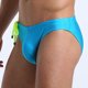 thumbnail image 4 of Pantalones cortos de baño casuales para hombre con estampado de líneas, de alta elasticidad y suavidad., 4 of 6
