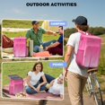 thumbnail image 4 of Travel Cooler Bag - Pink Gradient Leopard Print Camping Beer Cooler Backpack with Bottle Opener- Waterproof Insulated Picnic Backpacks - Cooler Bag for Beach, 4 of 6