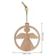 thumbnail image 4 of Adorno colgante de madera en forma de Ángel, decoración con colgante de madera de cuerda, 12 Uds., 4 of 5