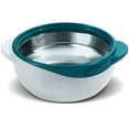thumbnail image 2 of Pinnacle Thermoware 2.5-Qt Stainless Steel Bowl Insulated Food Container, Turquoise,, 2 of 3