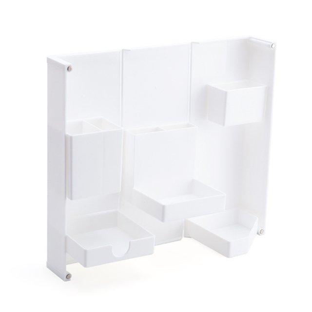 CAROOTU Foldable Magnetic Pen Case Makeup Storage Box Desktop Organizer Stand Case School Office Supply