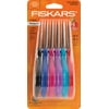 Fiskars 5 inch Kids Scissors - Pointed Tip, 6 Piece Classpack