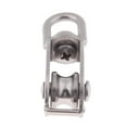 thumbnail image 3 of DYNWAVECA Single Pulley Block Rope Rigging 304 Marine Grade Stainless Steel Swivel Eye - M15, 3 of 7