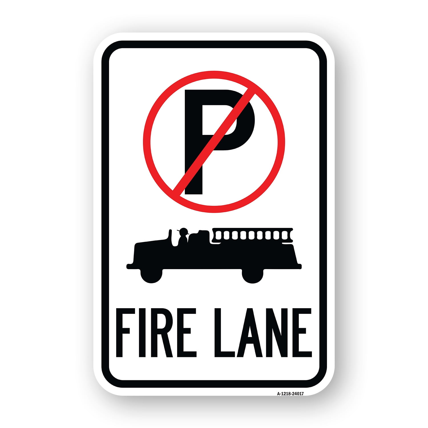 2 Pack) No Parking in Areas Marked as Fire Lane CVC Section