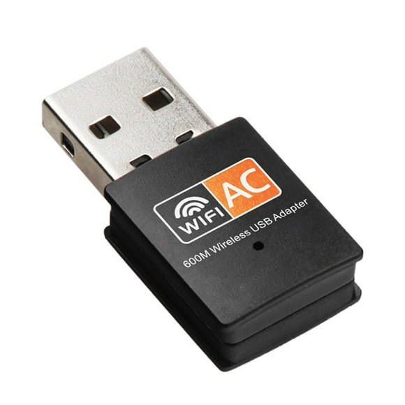 Amdohai Dual Band 600Mbps 2.4GHz + USB Wireless Adapter Wifi Antenna 802.11a/b/g/n/ac WiFi USB Adapter for Windows Black