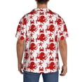 thumbnail image 3 of Kdxio Men's Hawaiian Shirt for Men Short Sleeve Shirt Octopus Summer Casual Holiday Beach Button Down T-Shirts, 3 of 5