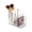 three grids, variant on Clear Acrylic Makeup Organizer, 3-Compartment Acrylic Makeup Brushes Storage Cup,Makeups Brush Holder Organizer,Countertop Makeups Storage Bin for Bathroom,Pen Holder for Desk