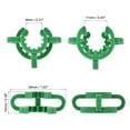 thumbnail image 4 of Uxcell Plastic Mounting Clamp Lab Joint Clip for 10/18 or 10/30 Glass Taper Joints Green 20 Pack, 4 of 5